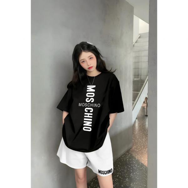 Bộ Thể Thao MOSCHINO Chất COTTON Thoáng Mát, Thời Trang Nam Nữ Thoải Mái Phong Cách TRẺ TRUNG